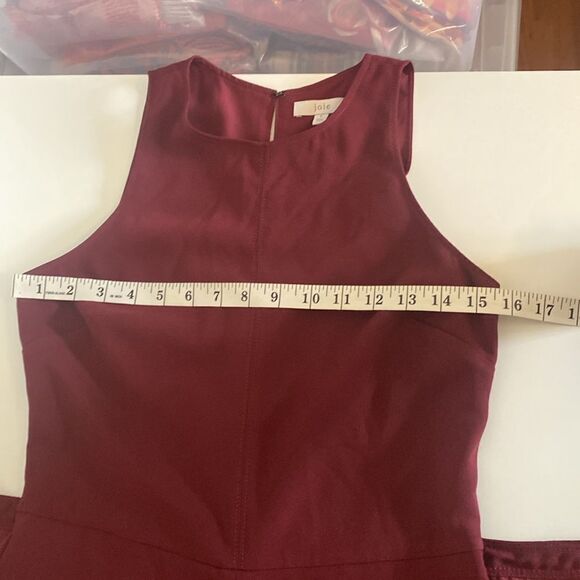 JOIE Mairead Maroon Wide-Leg Jumpsuit Size 2 - Picture 14 of 16